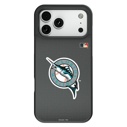 Miami Marlins 1993-2011 - Cooperstown Collection Linen Bump Phone Case for Apple iPhone