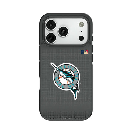 Miami Marlins 1993-2011 - Cooperstown Collection Linen Bump Phone Case for Apple iPhone