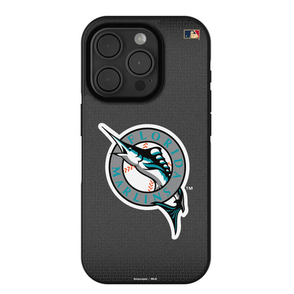 Miami Marlins 1993-2011 - Cooperstown Collection Linen Bump Phone Case for Apple iPhone