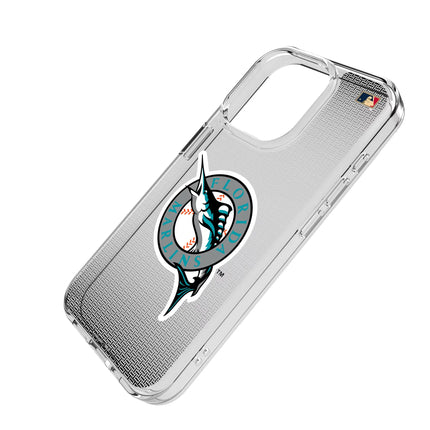 Miami Marlins 1993-2011 - Cooperstown Collection Linen Clear Phone Case for Apple iPhone