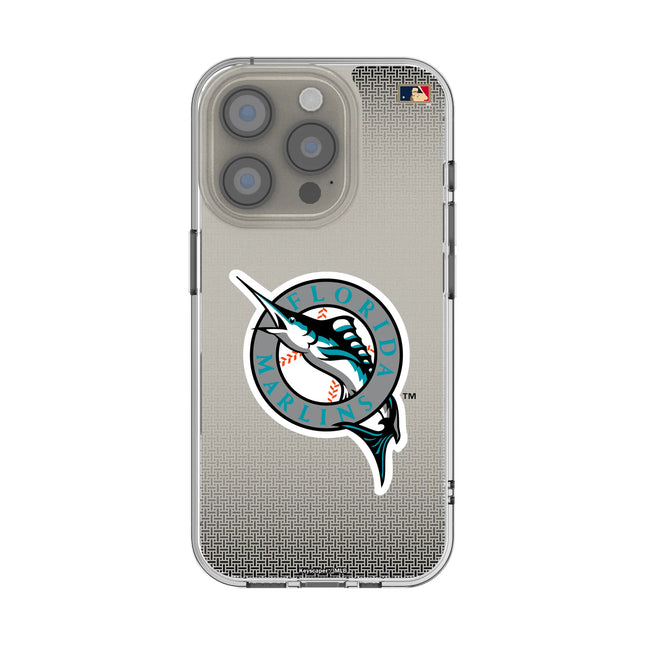 Miami Marlins 1993-2011 - Cooperstown Collection Linen Clear Phone Case for Apple iPhone