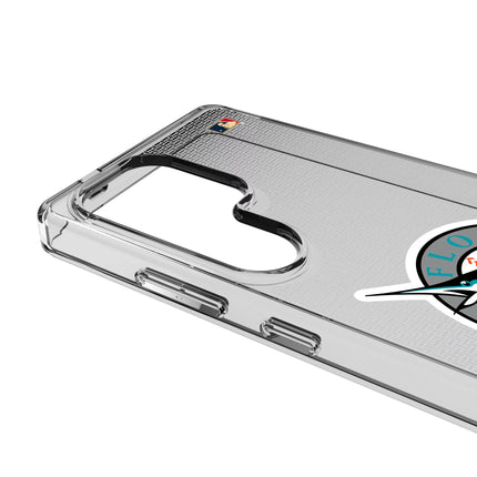 Miami Marlins 1993-2011 - Cooperstown Collection Linen Clear Phone Case for Samsung Galaxy