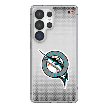 Miami Marlins 1993-2011 - Cooperstown Collection Linen Clear Phone Case for Samsung Galaxy
