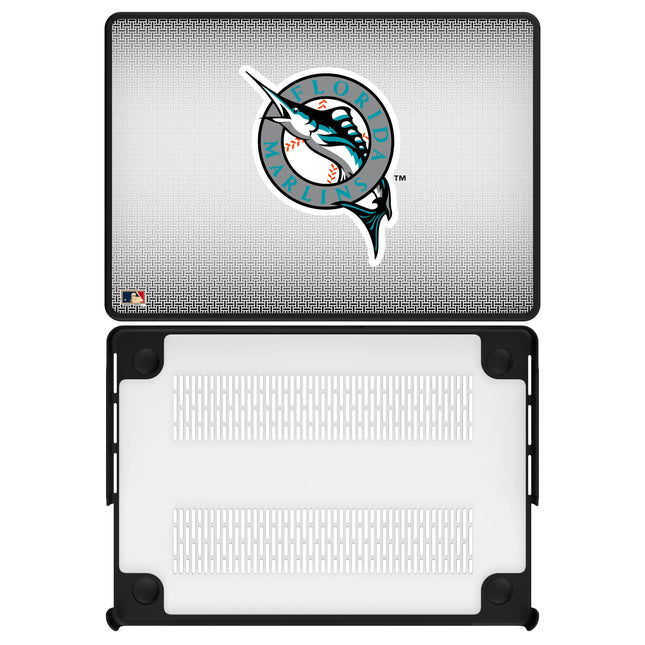 Miami Marlins 1993-2011 - Cooperstown Collection Linen Laptop Case for Apple MacBook
