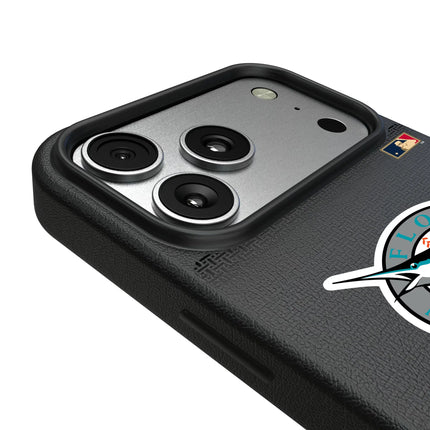Miami Marlins 1993-2011 - Cooperstown Collection Linen MagSafe Compatible Phone Case for Apple iPhone