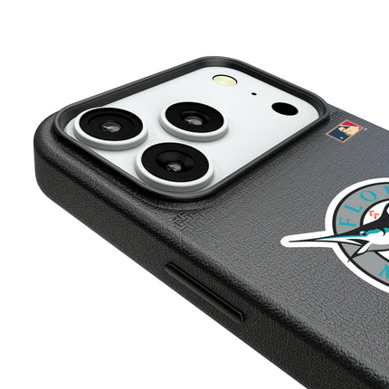 Miami Marlins 1993-2011 - Cooperstown Collection Linen MagSafe Compatible Phone Case for Apple iPhone