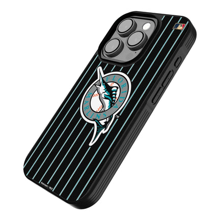 Miami Marlins 1993-2011 - Cooperstown Collection Pinstripe Bump Phone Case for Apple iPhone