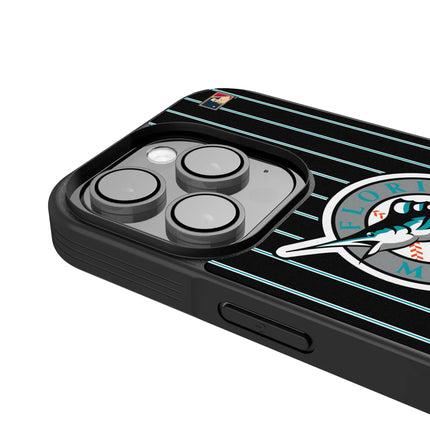 Miami Marlins 1993-2011 - Cooperstown Collection Pinstripe Bump Phone Case for Apple iPhone