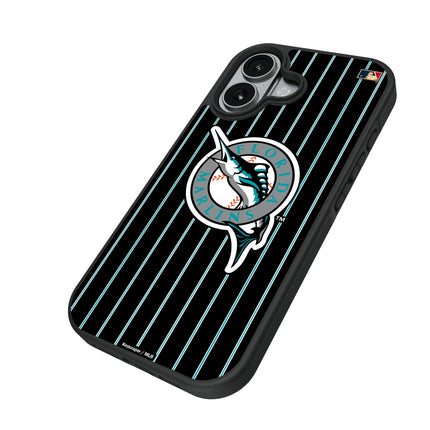 Miami Marlins 1993-2011 - Cooperstown Collection Pinstripe Bump Phone Case for Apple iPhone