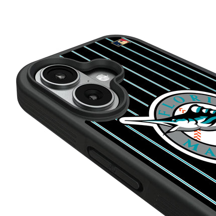 Miami Marlins 1993-2011 - Cooperstown Collection Pinstripe Bump Phone Case for Apple iPhone