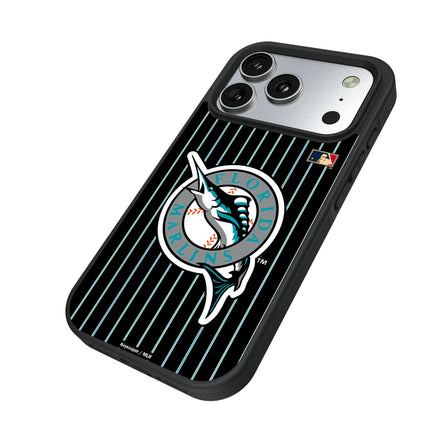 Miami Marlins 1993-2011 - Cooperstown Collection Pinstripe Bump Phone Case for Apple iPhone
