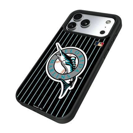 Miami Marlins 1993-2011 - Cooperstown Collection Pinstripe Bump Phone Case for Apple iPhone