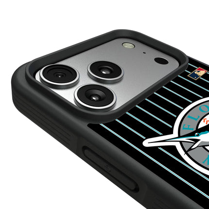Miami Marlins 1993-2011 - Cooperstown Collection Pinstripe Bump Phone Case for Apple iPhone