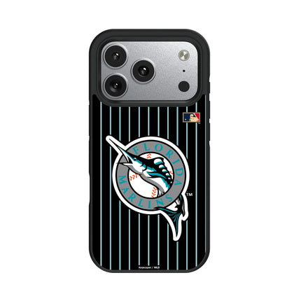 Miami Marlins 1993-2011 - Cooperstown Collection Pinstripe Bump Phone Case for Apple iPhone