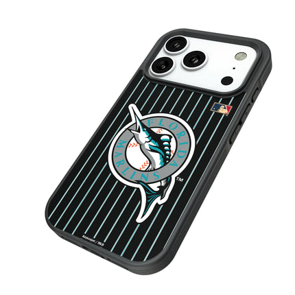 Miami Marlins 1993-2011 - Cooperstown Collection Pinstripe Bump Phone Case for Apple iPhone