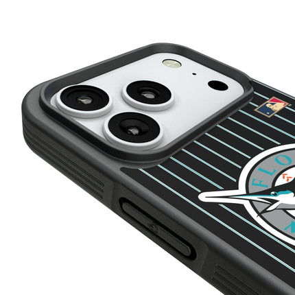 Miami Marlins 1993-2011 - Cooperstown Collection Pinstripe Bump Phone Case for Apple iPhone
