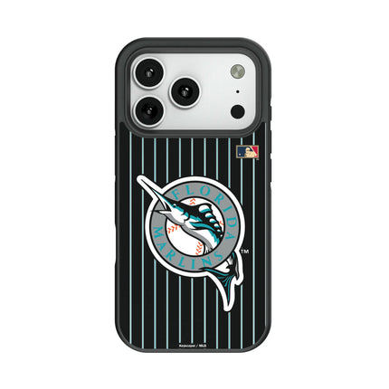 Miami Marlins 1993-2011 - Cooperstown Collection Pinstripe Bump Phone Case for Apple iPhone