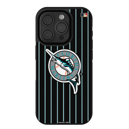 Miami Marlins 1993-2011 - Cooperstown Collection Pinstripe Bump Phone Case for Apple iPhone