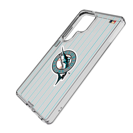 Miami Marlins 1993-2011 - Cooperstown Collection Pinstripe Clear Phone Case for Samsung Galaxy