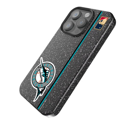 Miami Marlins 1993-2011 - Cooperstown Collection Sidebar Black Bling Phone Case for Apple iPhone