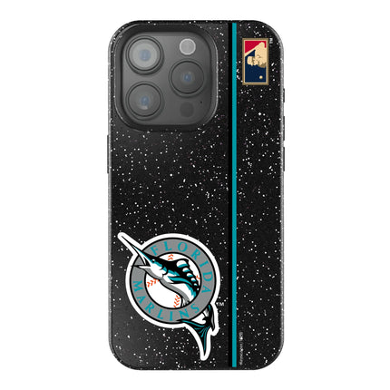 Miami Marlins 1993-2011 - Cooperstown Collection Sidebar Black Bling Phone Case for Apple iPhone