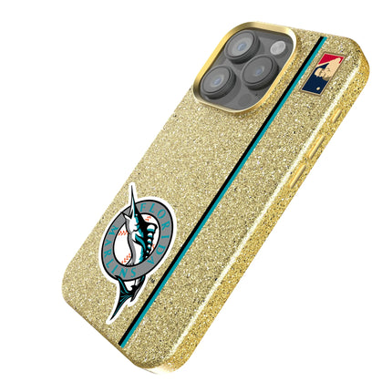 Miami Marlins 1993-2011 - Cooperstown Collection Sidebar Bling Phone Case for Apple iPhone