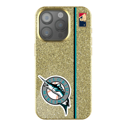 Miami Marlins 1993-2011 - Cooperstown Collection Sidebar Bling Phone Case for Apple iPhone