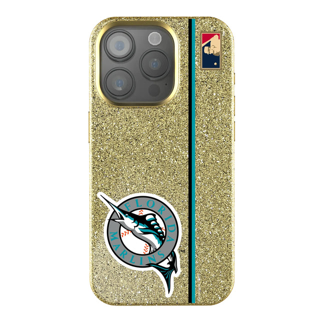 Miami Marlins 1993-2011 - Cooperstown Collection Sidebar Bling Phone Case for Apple iPhone