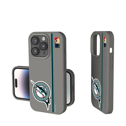 Miami Marlins 1993-2011 - Cooperstown Collection Sidebar Soft Touch Phone Case for Apple iPhone