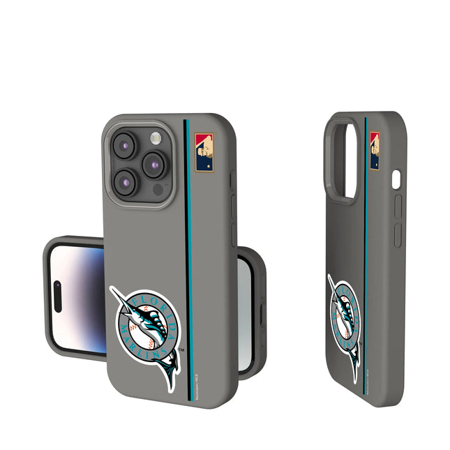 Miami Marlins 1993-2011 - Cooperstown Collection Sidebar Soft Touch Phone Case for Apple iPhone