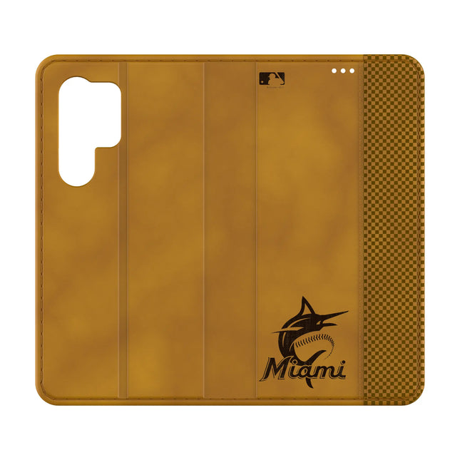 Miami Marlins Burn Folio Phone Case for Samsung Galaxy