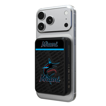 Miami Marlins Endzone Plus Wireless Mag Power Bank