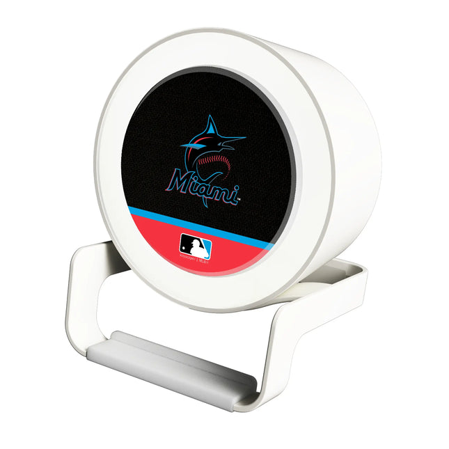Miami Marlins Endzone Solid Night Light Charger and Bluetooth Speaker