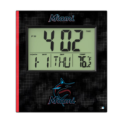 Miami Marlins Hatch Wall Clock