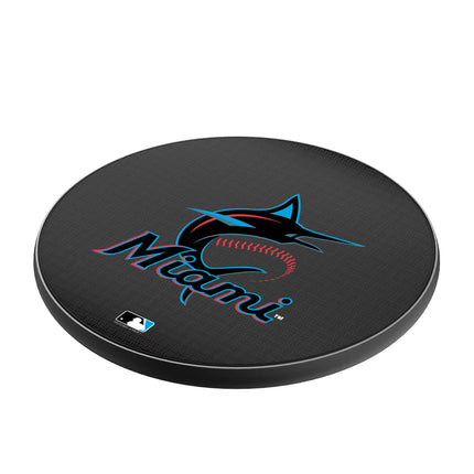 Miami Marlins Linen 15-Watt Wireless Charger