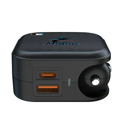 Miami Marlins Linen 2 in 1 USB A/C Charger