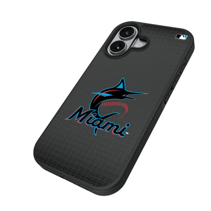 Miami Marlins Linen Bump Phone Case for Apple iPhone