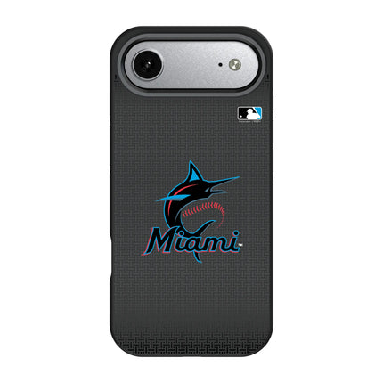 Miami Marlins Linen Bump Phone Case for Apple iPhone