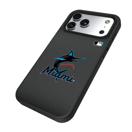 Miami Marlins Linen Bump Phone Case for Apple iPhone
