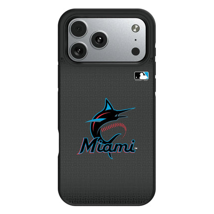 Miami Marlins Linen Bump Phone Case for Apple iPhone
