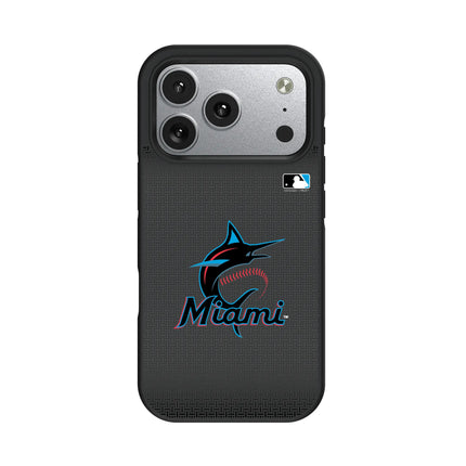 Miami Marlins Linen Bump Phone Case for Apple iPhone