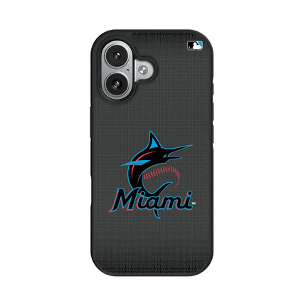 Miami Marlins Linen Bump Phone Case for Apple iPhone