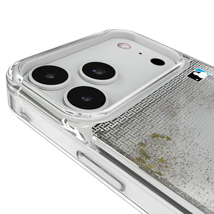 Miami Marlins Linen Glitter Phone Case for Apple iPhone