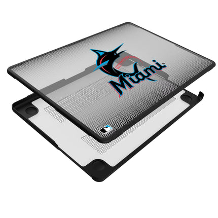 Miami Marlins Linen Laptop Case for Apple MacBook