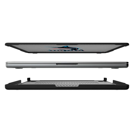 Miami Marlins Linen Laptop Case for Apple MacBook