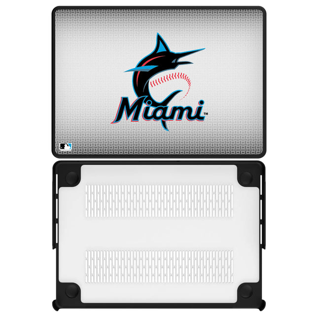 Miami Marlins Linen Laptop Case for Apple MacBook
