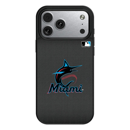 Miami Marlins Linen MagSafe Compatible Phone Case for Apple iPhone