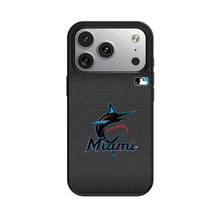 Miami Marlins Linen MagSafe Compatible Phone Case for Apple iPhone