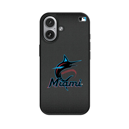 Miami Marlins Linen MagSafe Compatible Phone Case for Apple iPhone