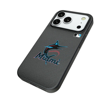 Miami Marlins Linen MagSafe Compatible Phone Case for Apple iPhone